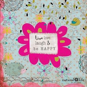 Nature Life “Live Laugh Love Be Happy” Crossbody